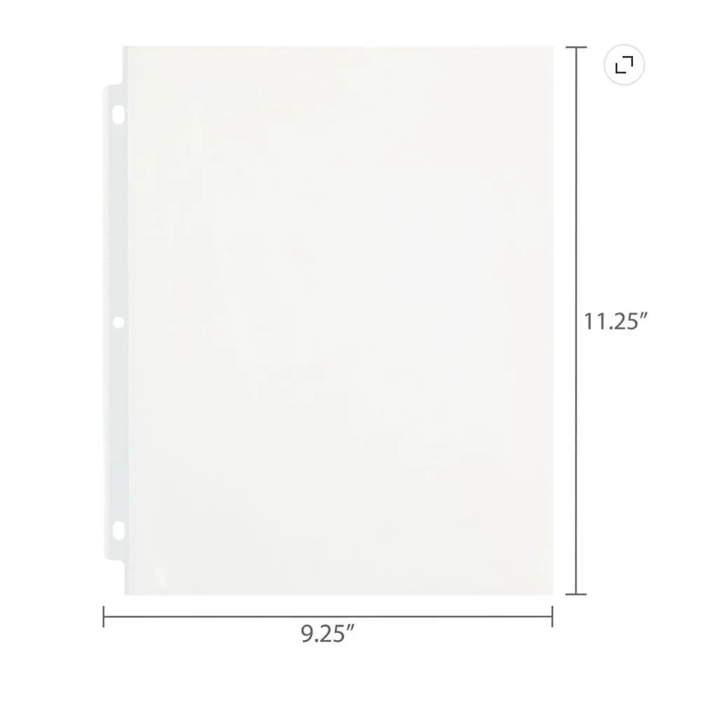Pen & Gear Heavyweight Clear Sheet Protectors 100 Count Letter Size